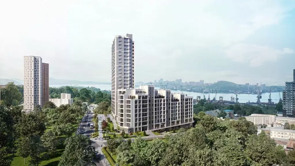 2-к кв. Приморский край, Владивосток Архитектор жилой комплекс (39.72 ... - Фото 2