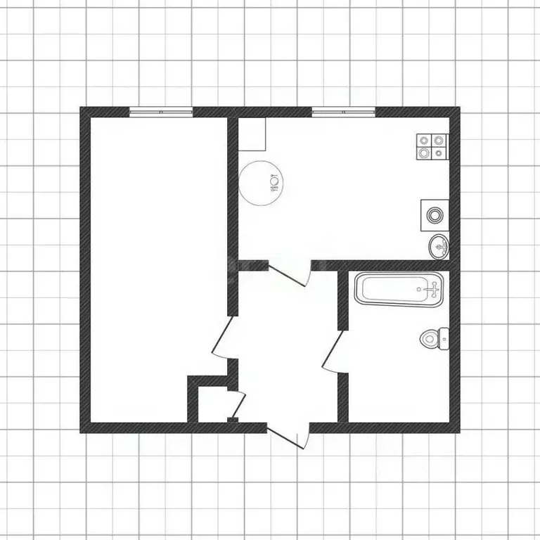 1-к кв. Алтайский край, Бийск ул. Пригородная, 45/1 (27.1 м) - Фото 2