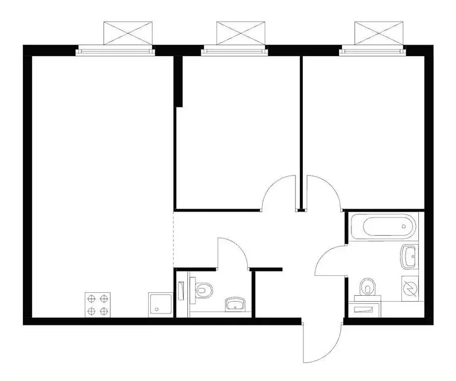 2-комнатная квартира: Москва, Открытое шоссе, 18Ак4 (55 м) - Фото 1