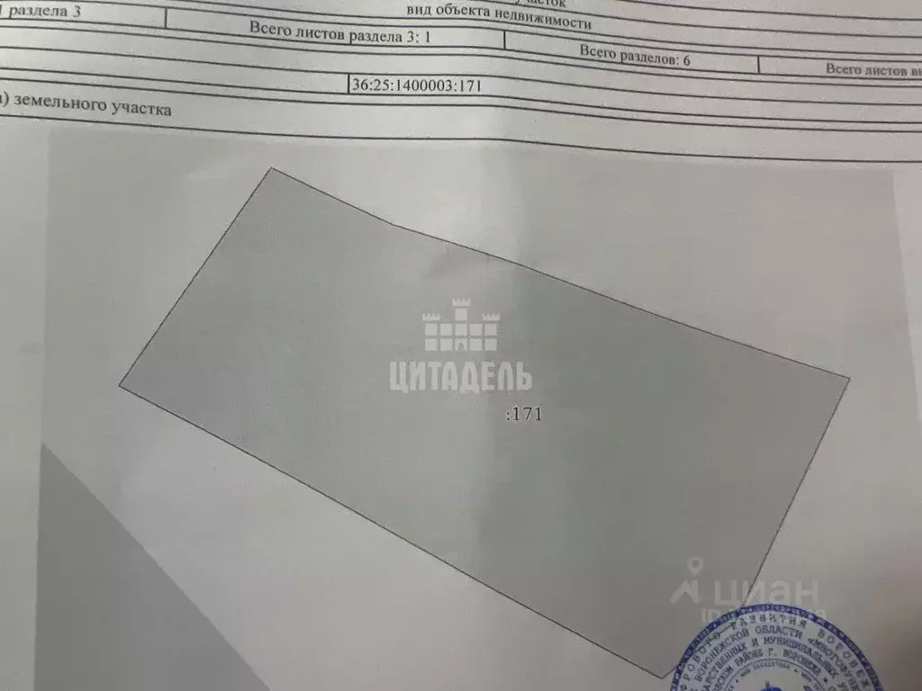 Участок в Воронежская область, Рамонский район, Большеверейское с/пос, ... - Фото 2