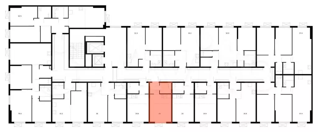 Квартира-студия, 20 м, 6/16 эт. - Фото 1