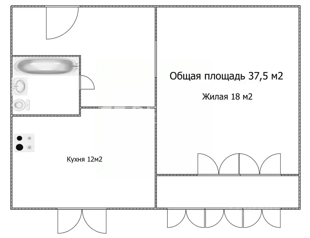 1-к кв. Ярославская область, Ярославль Ленинградский просп., 76/26 ... - Фото 2
