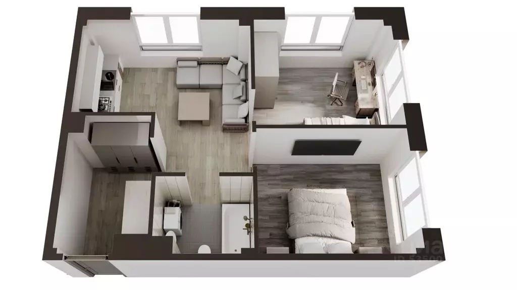 2-к кв. Сахалинская область, Анивский городской округ, с. Новотроицкое ... - Фото 1