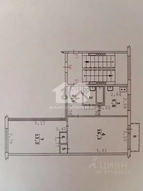 2-к кв. Новосибирская область, Новосибирск ул. Станиславского, 19/2 ... - Фото 2