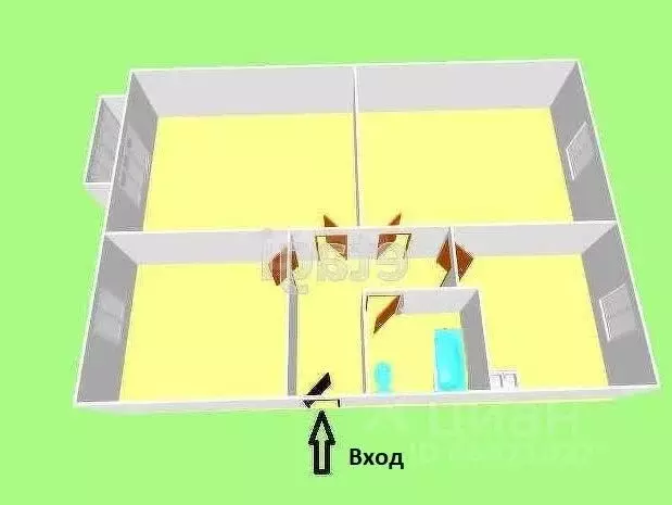 3-к кв. Сахалинская область, Южно-Сахалинск городской округ, с. ... - Фото 2
