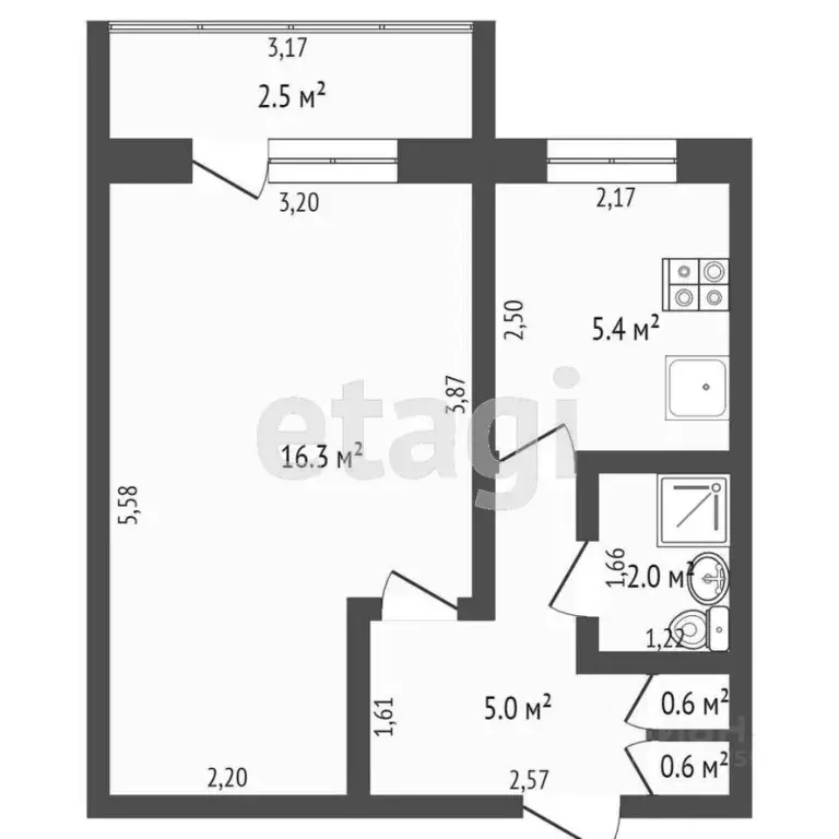 1-к кв. Саха (Якутия), Якутск ул. Горького, 92 (30.5 м) - Фото 2