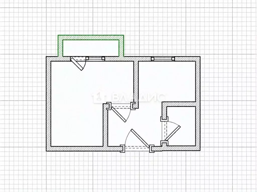1-к кв. Пензенская область, Пенза ул. Кижеватова, 9 (26.2 м) - Фото 2