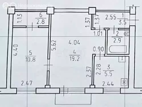 2-комнатная квартира: Ижевск, улица Дзержинского, 48 (44.7 м) - Фото 1