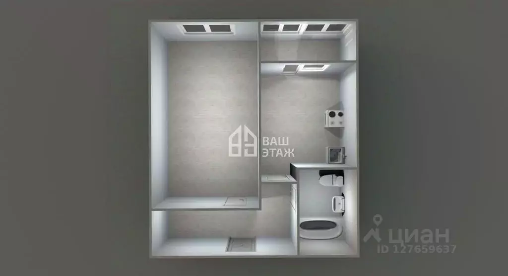 1-к кв. Московская область, Подольск Подольская ул., 16 (39.4 м) - Фото 2