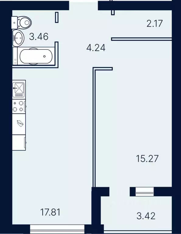 1-к кв. Саратовская область, Саратов ул. Имени Николая Егорова (46.37 ... - Фото 1