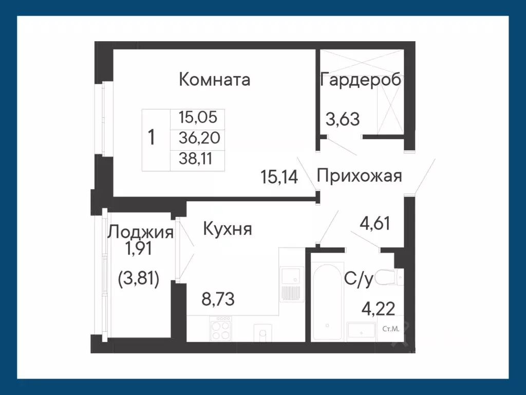 1-к кв. Ростовская область, Ростов-на-Дону Ривьера жилой квартал,  ... - Фото 1