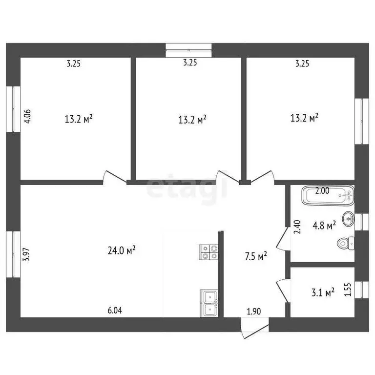 Дом в Тюмень, СНТ Берёзка, 2-я Садовая улица (100 м) - Фото 1
