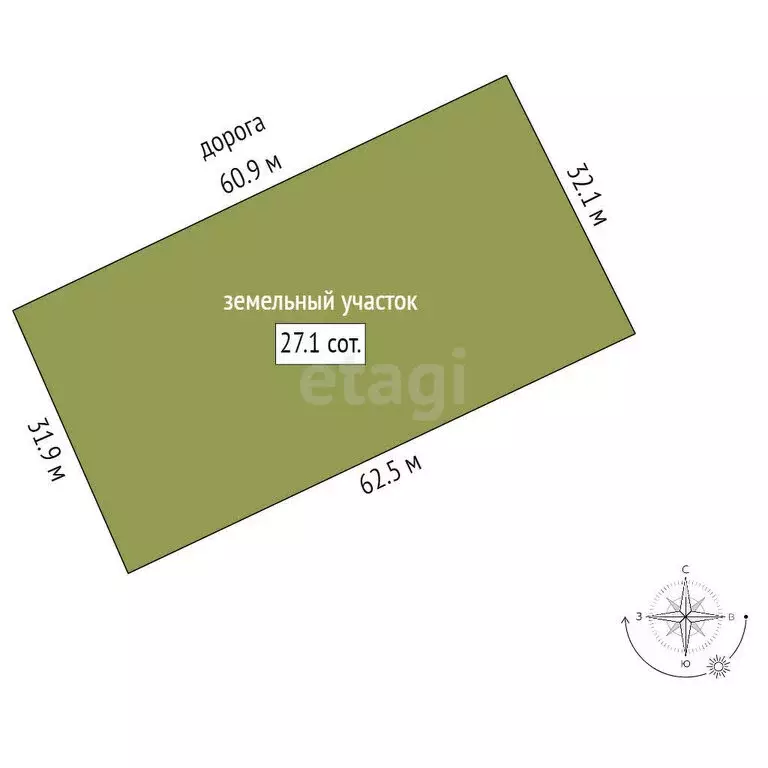 Участок в посёлок Пенькозавод, Заводская улица (27.15 м) - Фото 0