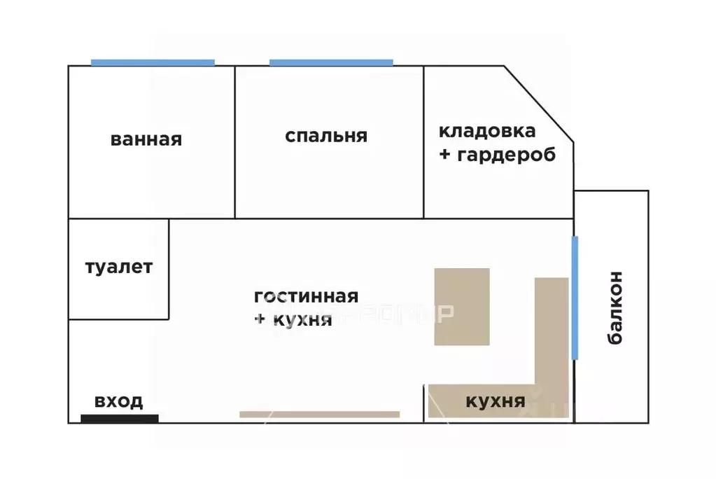 2-к кв. Архангельская область, Архангельск Адмиралтейская ул., 9 (60.0 ... - Фото 2