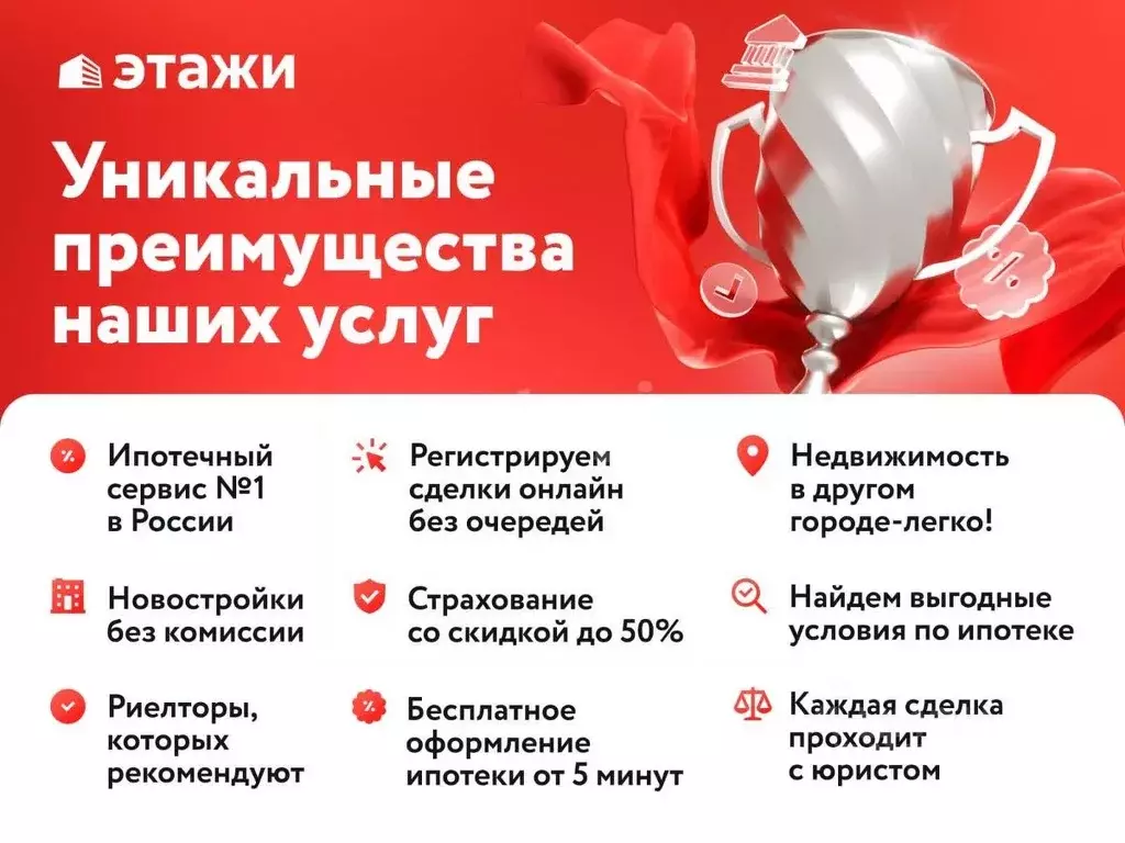 2-к кв. Тамбовская область, Тамбов ул. имени Сергея Лазо, 34 (44.3 м) - Фото 1