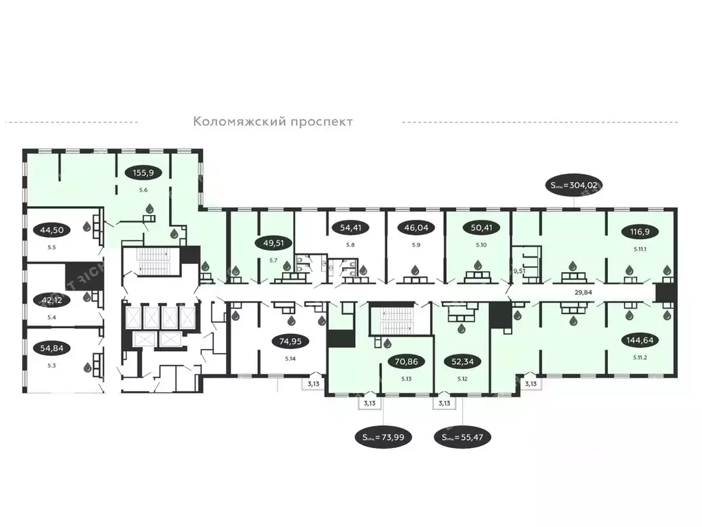 Офис в Санкт-Петербург Коломяжский просп., 19 (739 м) - Фото 2