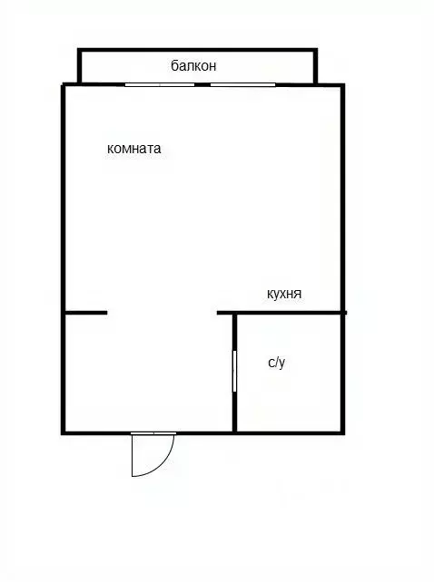 Студия Приморский край, Уссурийск Амурская ул., 5 (19.0 м) - Фото 2