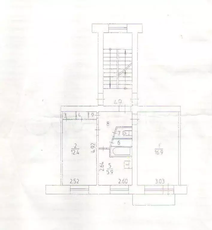 2-к. квартира, 45 м, 5/5 эт. - Фото 0