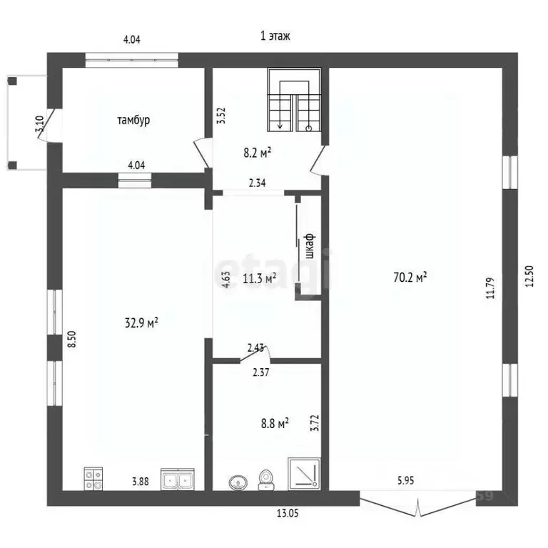 Дом в Саха (Якутия), Якутск ул. Валерия Керемясова, 37 (220 м) - Фото 2