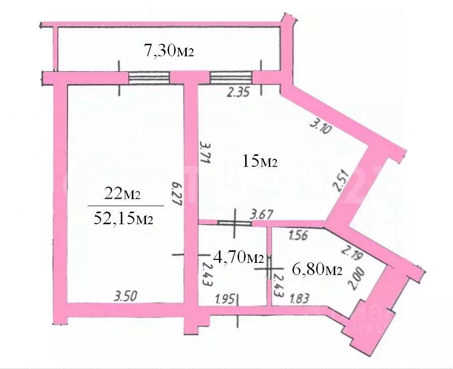 1-к кв. Краснодарский край, Краснодар ул. Кожевенная, 28 (48.5 м) - Фото 2