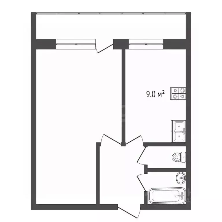 1-к кв. Московская область, Лыткарино Комсомольская ул., 28 (31.5 м) - Фото 1