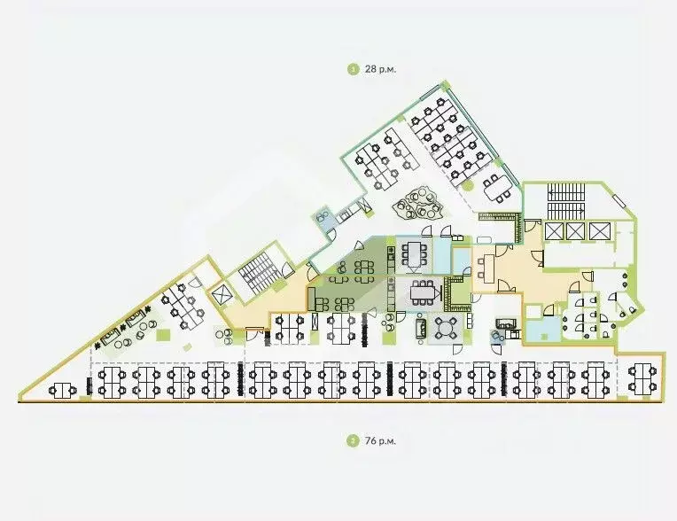 Помещение свободного назначения в Москва Новослободская ул., 14С2 (728 ... - Фото 2