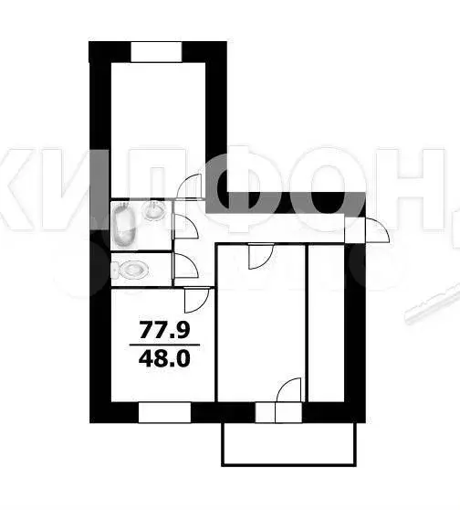 2-к. квартира, 77,9 м, 9/20 эт. - Фото 0