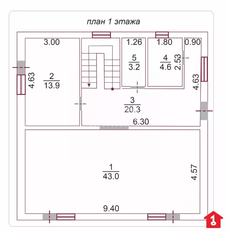 Дом в Омская область, Омск проезд 3-й Челюскинцев, 19 (171 м) - Фото 2
