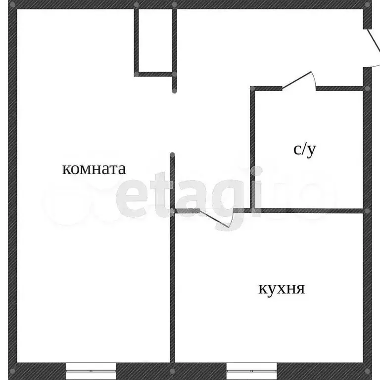 1-к. квартира, 31 м, 4/5 эт. - Фото 0