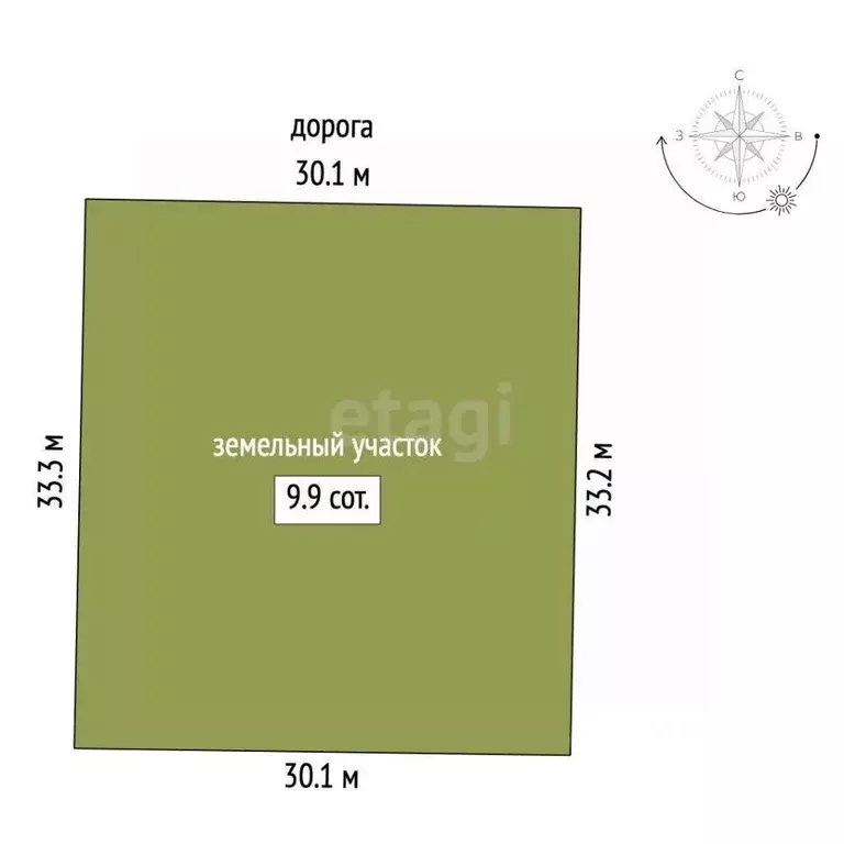 Участок в Крым, Симферопольский район, Молодежное пгт, Аграрник СНТ  ... - Фото 2