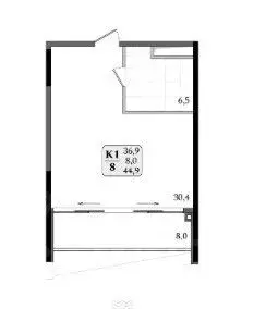 Свободной планировки кв. Крым, Алушта муниципальный округ, пос. ... - Фото 1