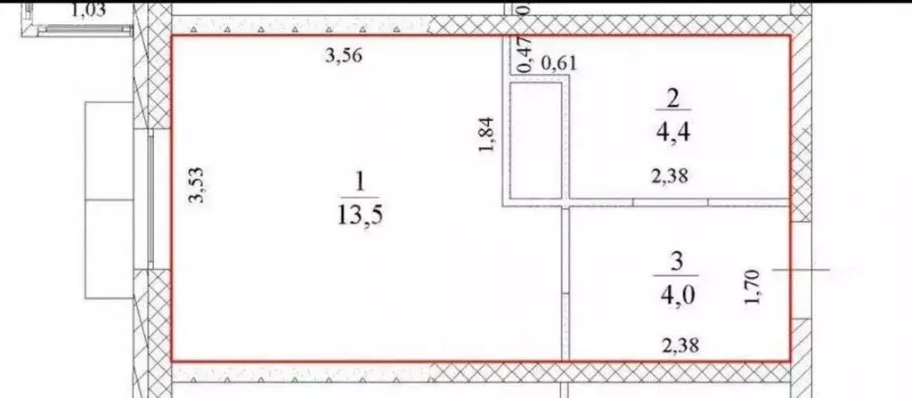 Квартира-студия: Ульяновск, улица Народного учителя Латышева, 11 (21.9 ... - Фото 1