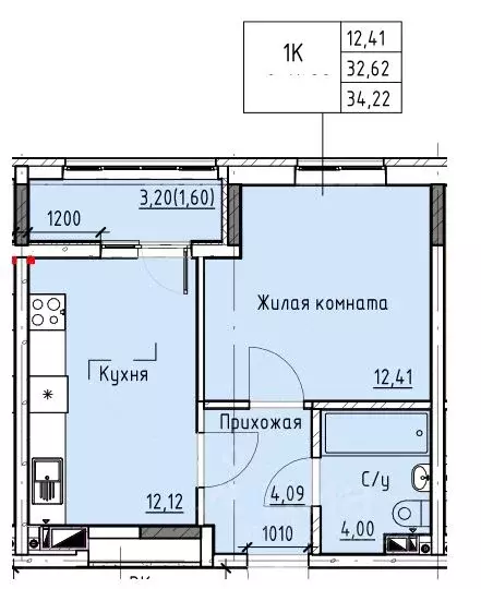 1-к кв. Ростовская область, Батайск ул. Талалихина (34.22 м) - Фото 0