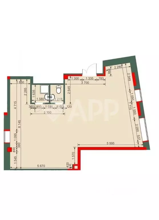 Торговая площадь в Татарстан, Казань Бухарская ул., 32к2 (85 м) - Фото 1