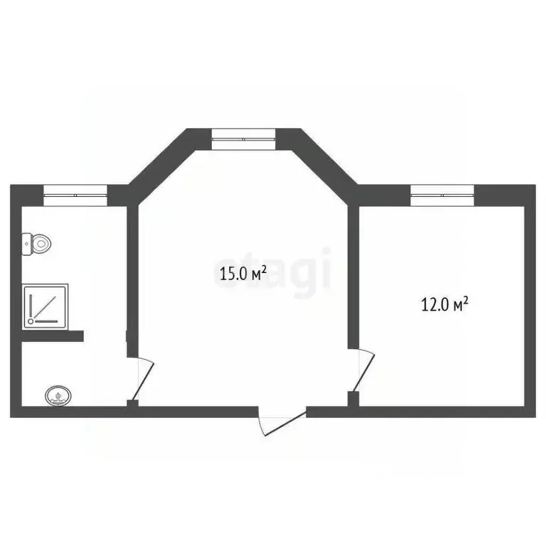 2-к кв. Вологодская область, Череповец ул. Тимохина, 12Б (50.0 м) - Фото 2