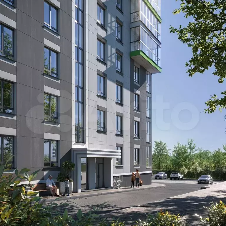 3-к. квартира, 75,8 м, 1/9 эт. - Фото 1