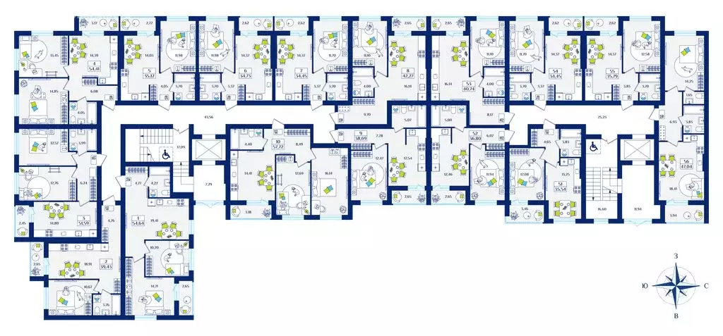 1-комнатная квартира: Калининградская область, Зеленоградск (35.12 м) - Фото 2