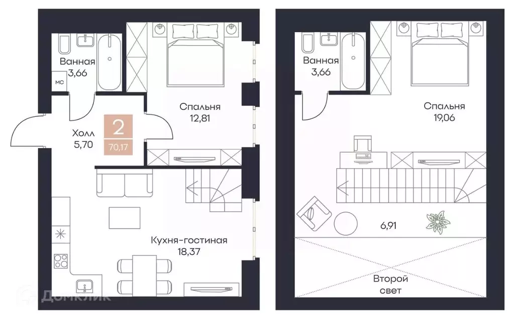 2-к кв. Рязанская область, Рязанский район, Полянское с/пос, с. Поляны ... - Фото 0