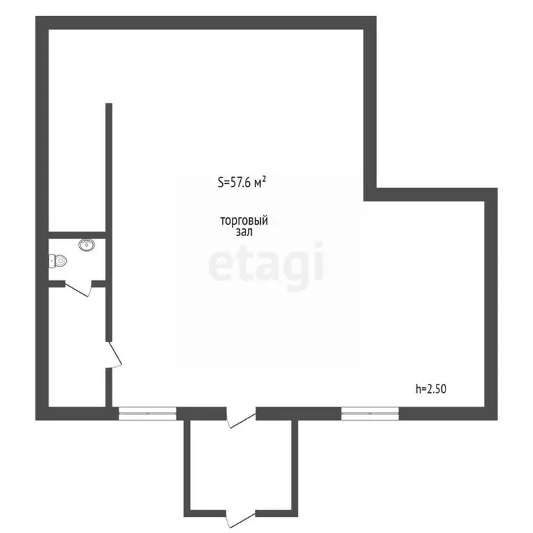 Офис в Тамбовская область, Мичуринск ул. Гагарина, 1Б (58 м) - Фото 1