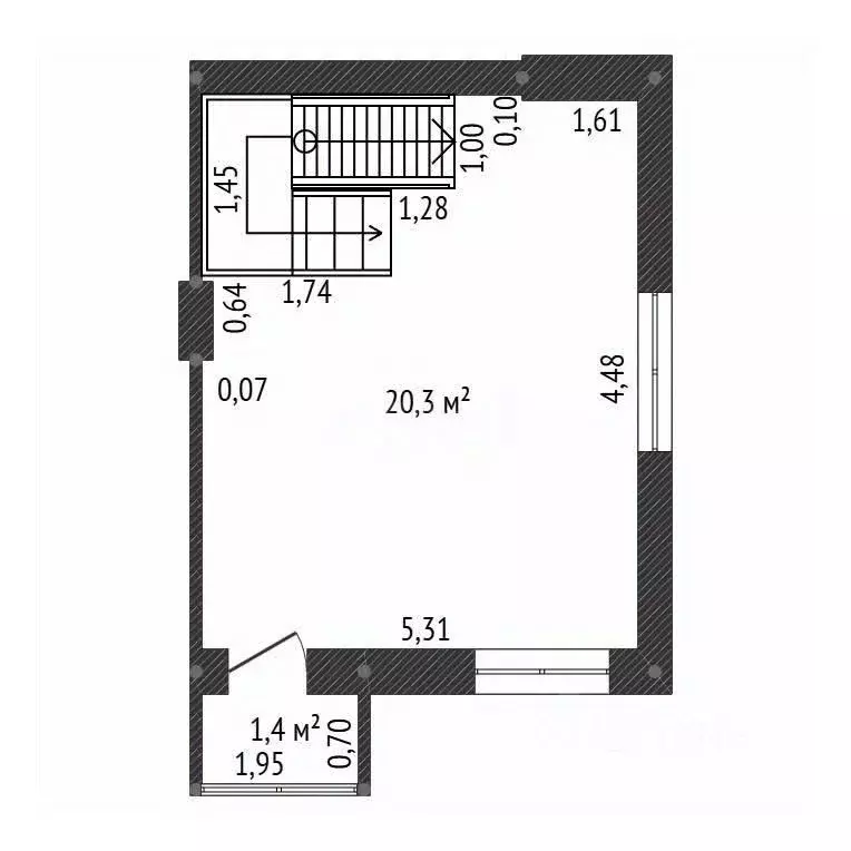 2-к кв. Башкортостан, Кармаскалинский район, Кабаковский сельсовет, д. ... - Фото 2