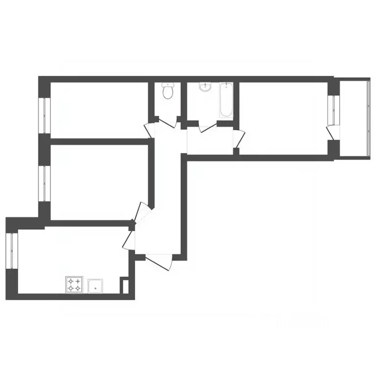 3-к кв. Пермский край, Пермь Сокольская ул., 10Б (71.2 м) - Фото 2