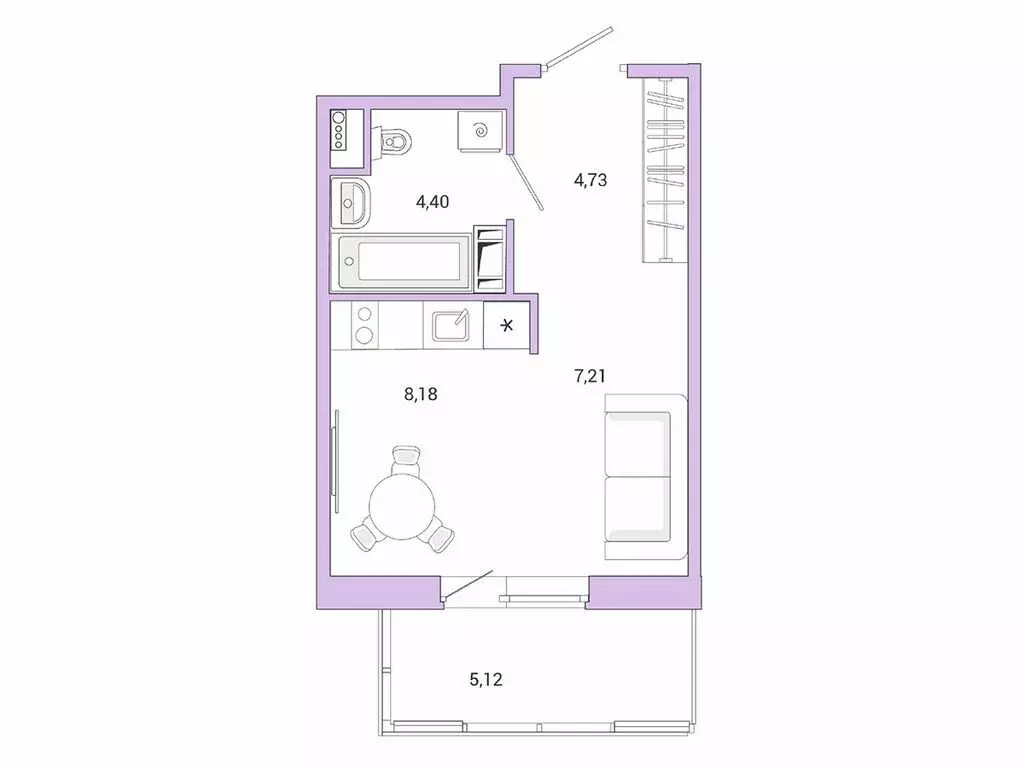 Квартира-студия: городской посёлок Янино-1, ЖК Янила Драйв (25.8 м) - Фото 1
