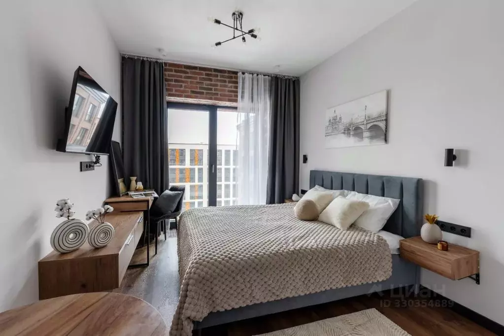 Студия Санкт-Петербург наб. Макарова, 58 (25.0 м) - Фото 2