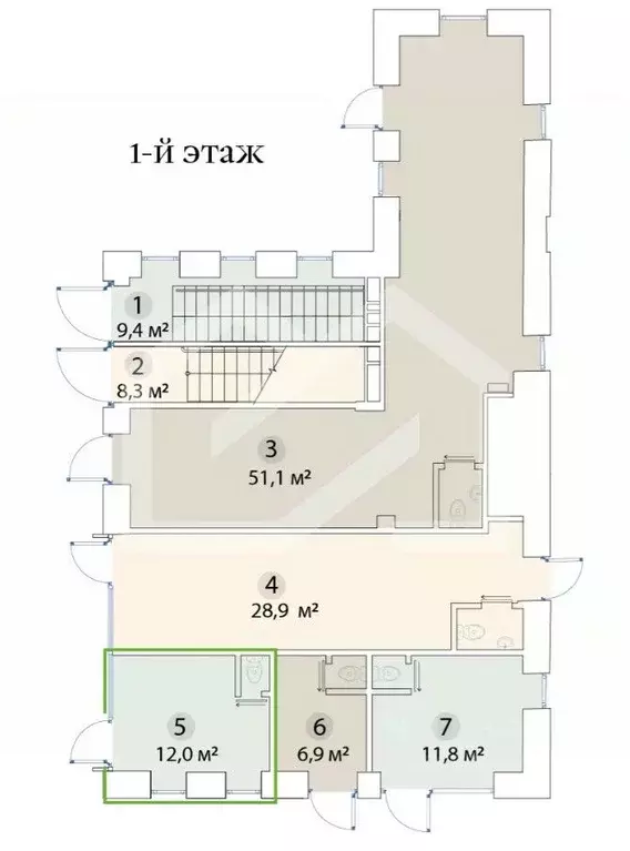 Помещение свободного назначения в Москва ул. Бахрушина, 36/14С3 (12 м) - Фото 2
