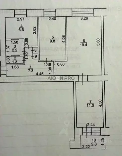 3-к кв. Башкортостан, Уфа Баязита Бикбая ул., 36 (60.0 м) - Фото 2