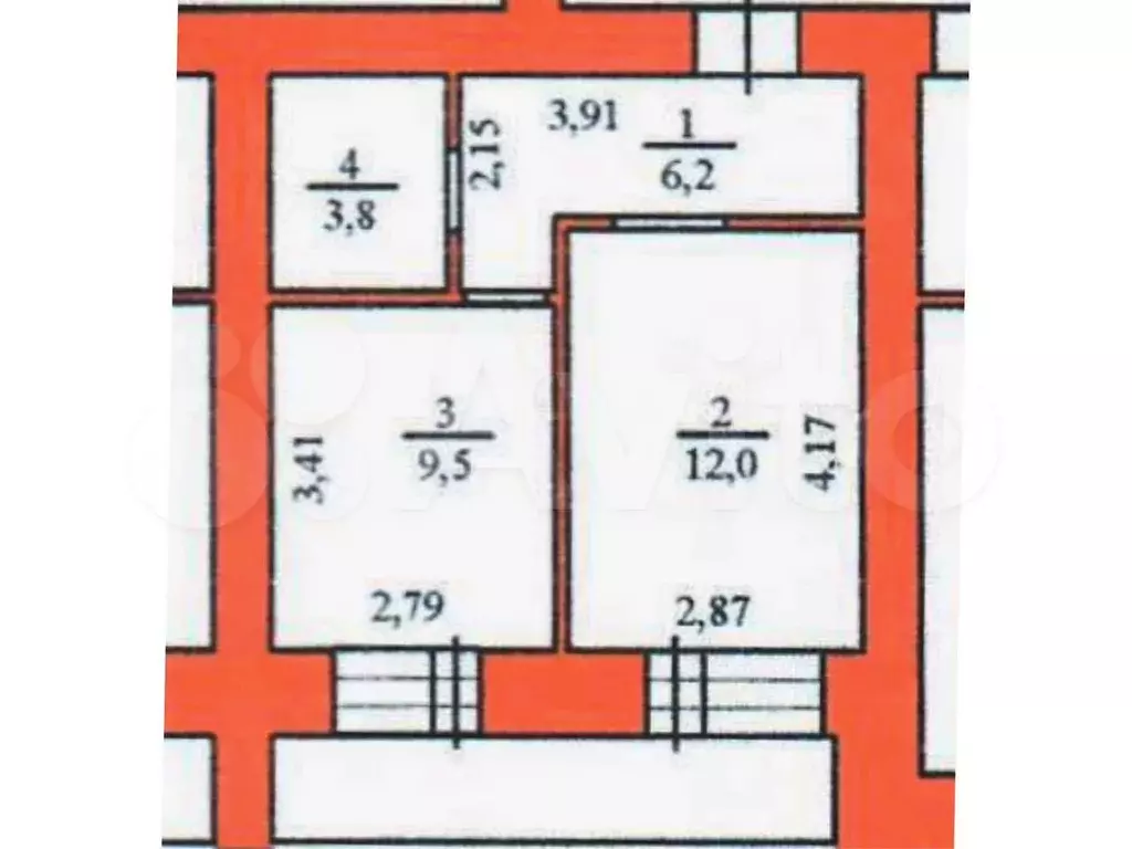 1-к. квартира, 31,4 м, 6/9 эт. - Фото 0