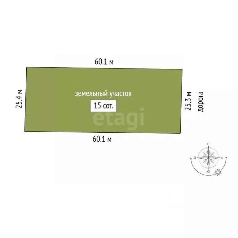 Участок в Крым, Белогорский район, с. Вишенное ул. Интернациональная, ... - Фото 2