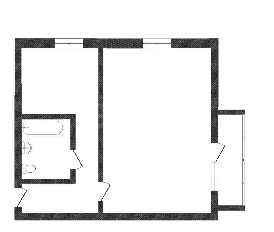 1-комнатная квартира: Абакан, улица Щетинкина, 34 (31.3 м) - Фото 1