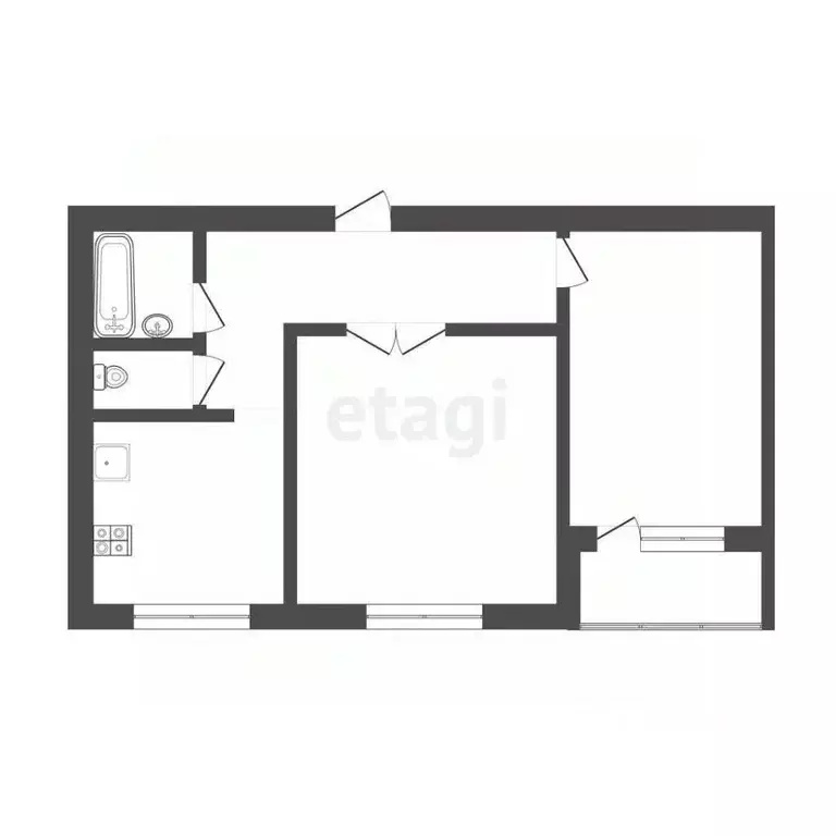 2-к кв. Москва ул. Чистова, 15/15 (52.8 м) - Фото 1