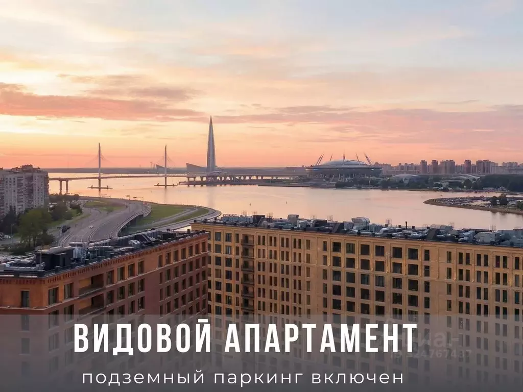 Студия Санкт-Петербург наб. Макарова, 58с2 (24.0 м) - Фото 1